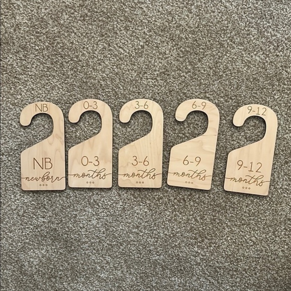 Wooden Closet Dividers - Newborn to 12 Months
